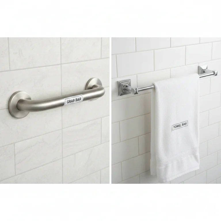 Grab Bars vs Towel Bars