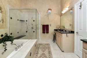 remodeled-tiled-walk-in-shower-with-shower-bench-in-texas
